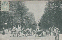 IN 25 -(75) BOIS DE BOULOGNE -  ALLEE DES ACACIAS - CALECHES , CAVALIERS , CYCLISTES  - 2 SCANS - Parks, Gardens