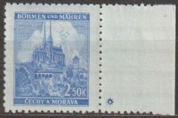 028/ Pof. 60, Ultramarine, Border Stamp, Plate Mark * - Ungebraucht