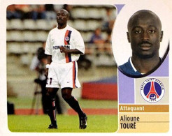 210a Alioune Touré - Paris Saint Germain - Panini France Foot 2003 Sticker Vignette - Edizione Francese