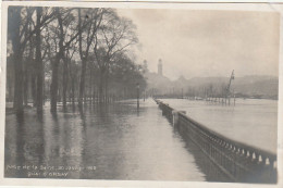 IN 27 -(75) CRUE DE LA  SEINE - QUAI D'ORSAY SOUS LES EAUX - 2 SCANS  - Paris Flood, 1910