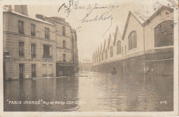 IN 28 -(75) " PARIS INONDE 1910 " - RUE DE BERCY , COTE OUEST - 2 SCANS - Inondations De 1910