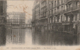 IN 28- (75) INONDATIONS DE PARIS - RUE PARROT - TAMPON " AU BONHEUR DES DAMES " - 2 SCANS - Inondations De 1910