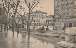 IN 28-(75) PARIS - INONDATIONS - QUAI DE LA RAPEE  - HOTEL DES DEUX PERDRIX - 2 SCANS - Inondations De 1910