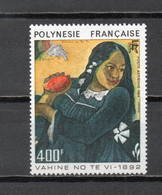 POLYNESIE  PA  N°  183   NEUF SANS CHARNIERE COTE  14.00€     PEINTRE TABLEAUX GAUGUIN - Unused Stamps