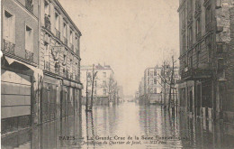 IN 28-(75) PARIS  - CRUE DE LA SEINE - INONDATION DU QUARTIER DE JAVEL - 2 SCANS - Paris Flood, 1910