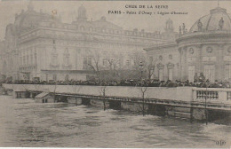 IN 28-(75) PARIS - CRUE DE LA SEINE - PALAIS D'ORSAY  - LEGION D'HONNEUR - 2 SCANS - De Overstroming Van 1910