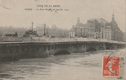 IN 28-(75) PARIS - CRUE DE LA SEINE -  LE PONT NEUF   - 2 SCANS - Inondations De 1910