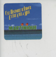 Autocollant Martinique "Une Histoire D'amour Entre Ciel Et Mer" Bup Brochure Collectif 9X9 - Autres & Non Classés