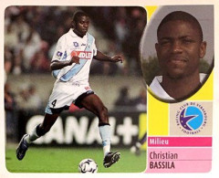 259 Christian Bassila - RC Strasbourg Alsace - Panini France Foot 2003 Sticker Vignette - French Edition