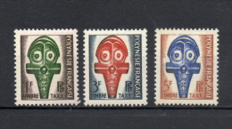 POLYNESIE  TAXE  N°  1 à 3   NEUFS SANS CHARNIERE COTE  2.90€    MASQUE - Timbres-taxe