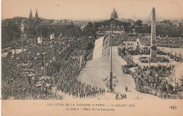 JA 2 - (75) PARIS - LES FETES DE LA VICTOIRE 1919 - LE DEFILE - PLACE DE LA CONCORDE - 2 SCANS - Lotes Y Colecciones