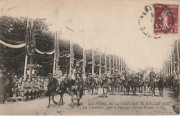 JA 2 - (75) PARIS - LES FETES DE LA VICTOIRE 1919 -  LES MARECHAUX JOFFRE ET FOCH AUX CHAMPS ELYSEES - 2 SCANS - Lots, Séries, Collections