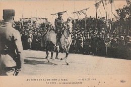 JA 2 (75) PARIS - FETES DE LA VICTOIRE 1919 -LE DEFILE - LE GENERAL GOURAUD  - 2 SCANS - Loten, Series, Verzamelingen