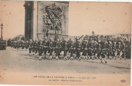 JA 2 (75) PARIS - FETES DE LA VICTOIRE 1919 - LE DEFILE - MARINS AMERICAINS - 2 SCANS - Loten, Series, Verzamelingen