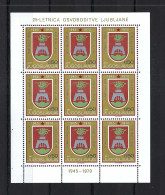 YOUGOSLAVIE Ca.1969: Minifeuille De 9 TP Neufs** - Unused Stamps