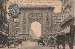 JA 3 - (75) PARIS - PORTE SAINT DENIS - CALECHES ET CARRIOLES - 2 SCANS  - Paris (10)