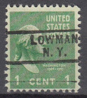 USA LOCAL Precancel/Vorausentwertung/Preo From NEW YORK - Lowman - Type: 729 - Preobliterati