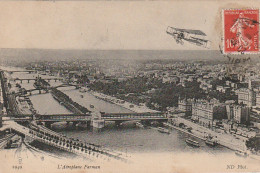 JA 4 -(75) PARIS - L'AEROPLANE FARMAN - 2 SCANS - Puentes