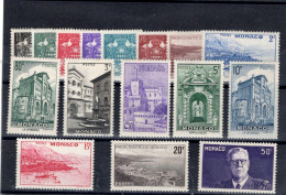 TIMBRES MONACO  . ANNEE 1943   N° 249 à 264. NEUF ** - Nuevos