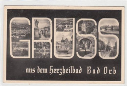 39094405 - Bad Orb.  10 Abbildungen Von Sehenswuerdigkeiten Der Stadt In Den Buchstaben. Gruss Aus Dem Herzheilbad Bad  - Bad Orb