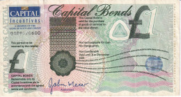 BILLETE - BONO DE ESCOCIA DE 1 POUND CAPITAL BONDS  (BANKNOTE) RARO - 1 Pound