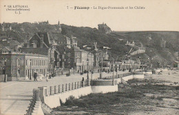 JA 7 -(76) FECAMP - LA DIGUE PROMENADE ET LES CHALETS - 2 SCANS  - Fécamp