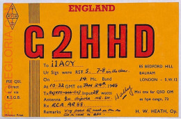 Ad9091 - GREAT BRITAIN - RADIO FREQUENCY CARD - England - 1948 - Radio