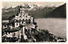 12637164 Locarno Lago Maggiore Madonna Del Sasso Wallfahrtskirche Alpenpanorama  - Sonstige & Ohne Zuordnung