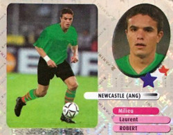 346 Laurent Robert - Newcastle - Stars Du Foot - Panini France Foot 2003 Sticker Vignette - Edizione Francese