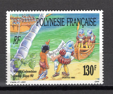 POLYNESIE  N°  409   NEUF SANS CHARNIERE COTE 3.60€     EXPOSITION PHILATELIQUE - Ongebruikt