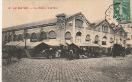 JA 9- (76)  LE HAVRE - LES HALLES CENTRALES - MARCHE - ETALS  - 2 SCANS  - Halles