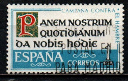 SPAGNA - 1963 - CAMPAGNA MONDIALE CONTRO LA FAME - USATO - Used Stamps