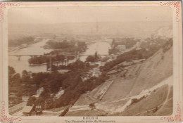 JA 10 -(76) ROUEN - VUE GENERALE PRISE DE BONSECOURS - CARTE PHOTO , SUPPORT CARTONNE - 2 SCANS - Orte