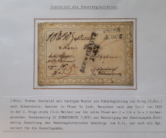 Vorphila Paketbegleitbrief Zierbrief Von 1830 Aus Brieg Nach Schweidnitz #IB598 - Precursores