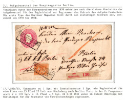 Preußen Ganzsache Als Paketbegleitbrief Mit Aufgabezettel Hauptmagazin B #IB635 - Prephilately