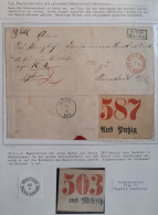 Preußen Paketbegleitbrief Mit Gr. Zettelabschnitt Auf Rückseite #IB709 - Lettres & Documents