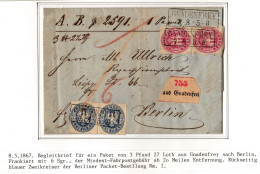 Preußen 16-17 Auf Paketbegleitbrief Magazin Breslau #IB663 - Cartas & Documentos