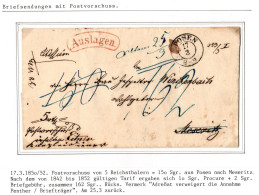 Preußen Paketbegleitbrief Mit Postvorschuss Aus Posen #IB734 - Lettres & Documents