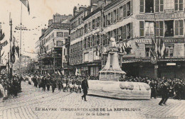 JA 11 -(76) LE HAVRE - CINQUANTENAIRE DE LA REPUBLIQUE  - CHAR DE LA LIBERTE - DEFILE  - 2 SCANS - Other & Unclassified