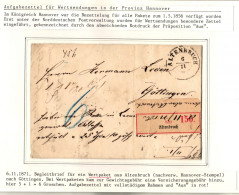 Hannover Paketbegleitbrief Wert Aus Altenbruch Nachv. Hannover Stempel #IB872 - Hannover