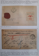 Deutsches Reich Paketbegleitadresse Gr. Zettelabschnitt Auf Rückseite #IB874 - Otros & Sin Clasificación