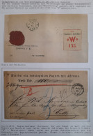 Deutsches Reich Paketbegleitadresse Gr. Zettelabschnitt Auf Rückseite #IB874 - Sonstige & Ohne Zuordnung