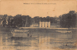MUIDES SUR LOIRE (41) 1914 Château Du Collier, Vu De La Loire. Pêcheurs En Barque - Other & Unclassified