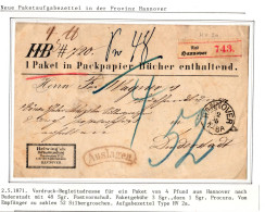 Hannover Paketbegleitadresse Mit Postvorschuss Auslagen #IB866 - Hanovre