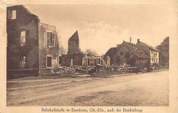 Cernay (68) 1916 La Rue De La Gare Après Le Bombardement Bahnhofstraße In Sennheim Nach Der Beschießung - Ed. A. Dreyfus - Cernay