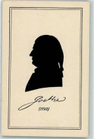 39274605 - Scherenschnitt 1790 Serie 104 Nr 1343 Historische Goethe-Silhouette - Ecrivains