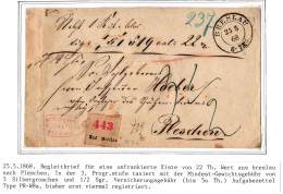 Preußen Paketbegleitbrief Aufgabezettel Breslau - Pleschen #IO541 - Briefe U. Dokumente