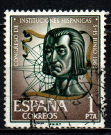 SPAGNA - 1963 - CRISOFORO COLOMBO - CONGRESSO DELLE ISTITUZIONI SPAGNOLE - USATO - Used Stamps