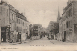 JA 14 -(77) MELUN - RUE SAINT ASPAIS - 2 SCANS  - Melun