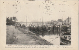 JA 14 -(77)  LAGNY - UNE PARTIE DU PONT DE PENICHES - LA PASSERELLE PROVISOIRE - 2 SCANS  - Lagny Sur Marne